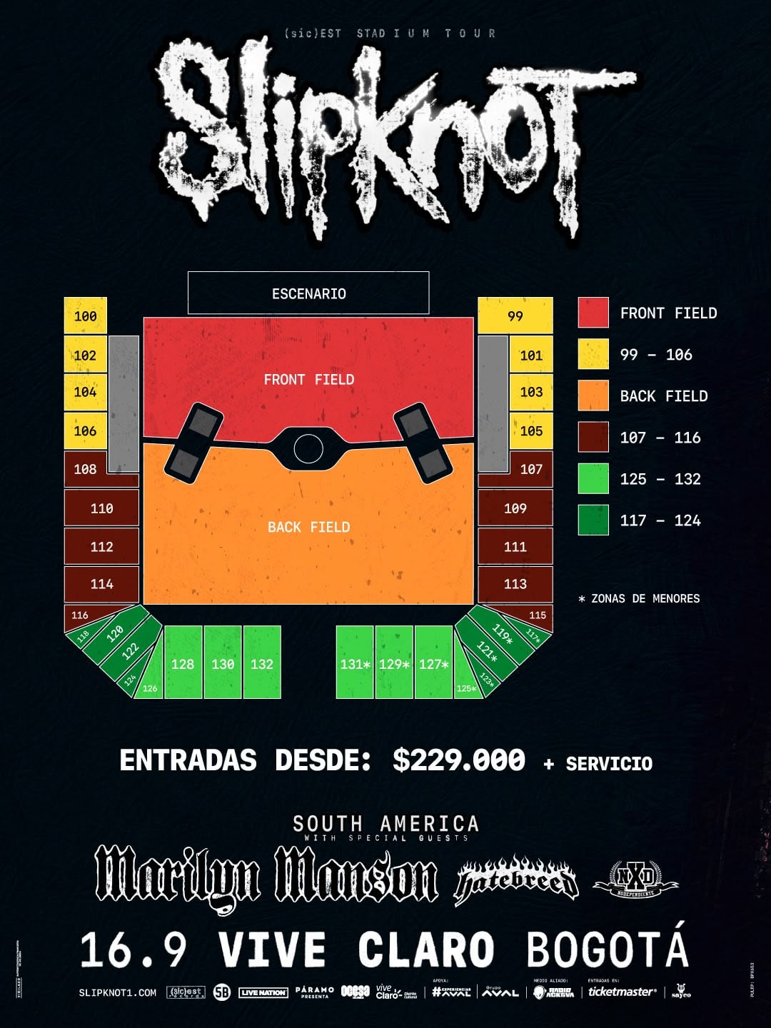La preventa para clientes del sector financiero comenzará el 30 de septiembre antes de la venta general en Ticketmaster el 2 de octubre - crédito Paramo