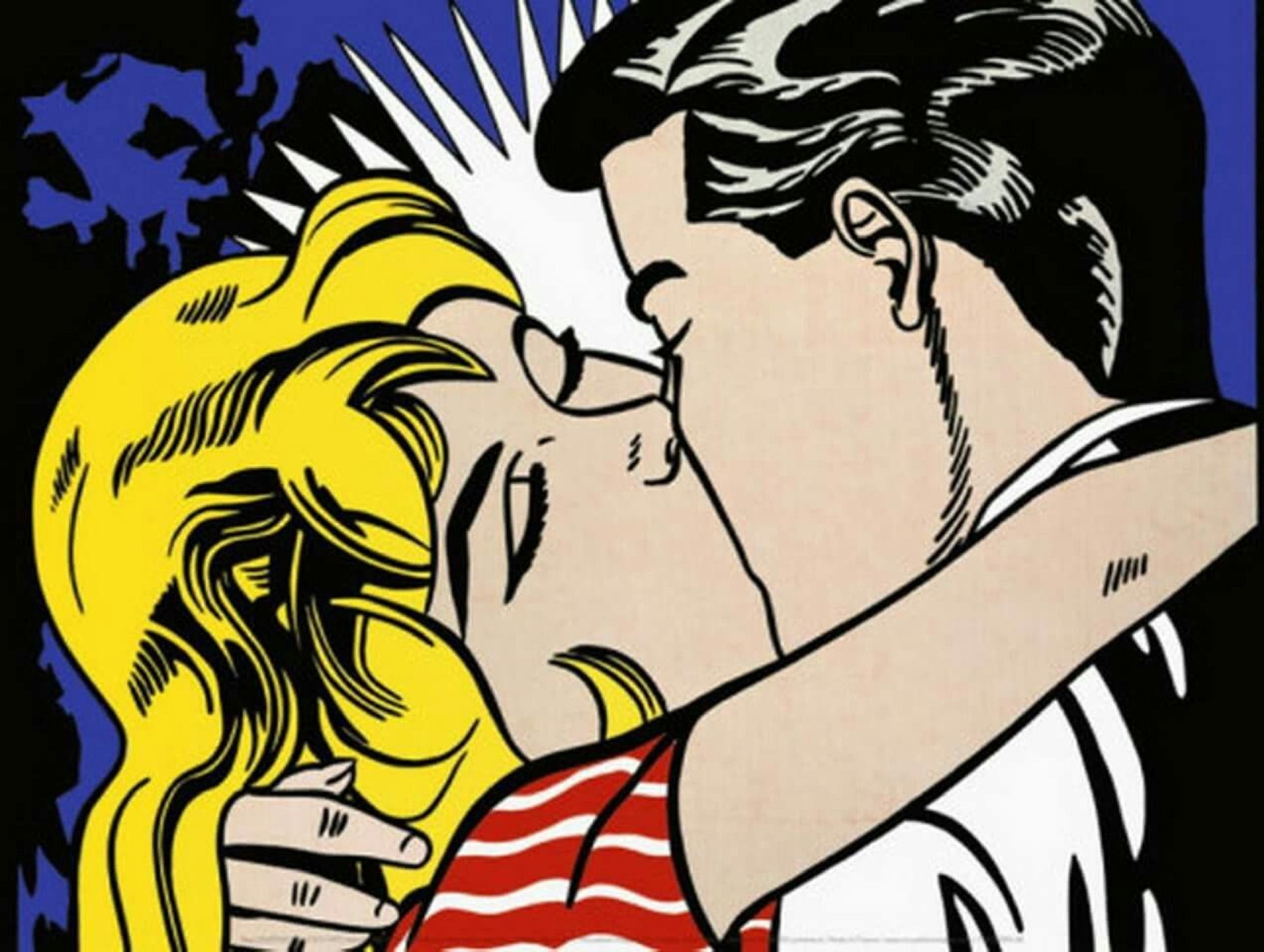 “Beso II” de Roy Lichtenstein
