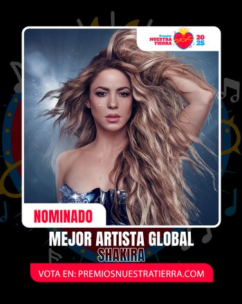 Shakira cuenta con la mayor