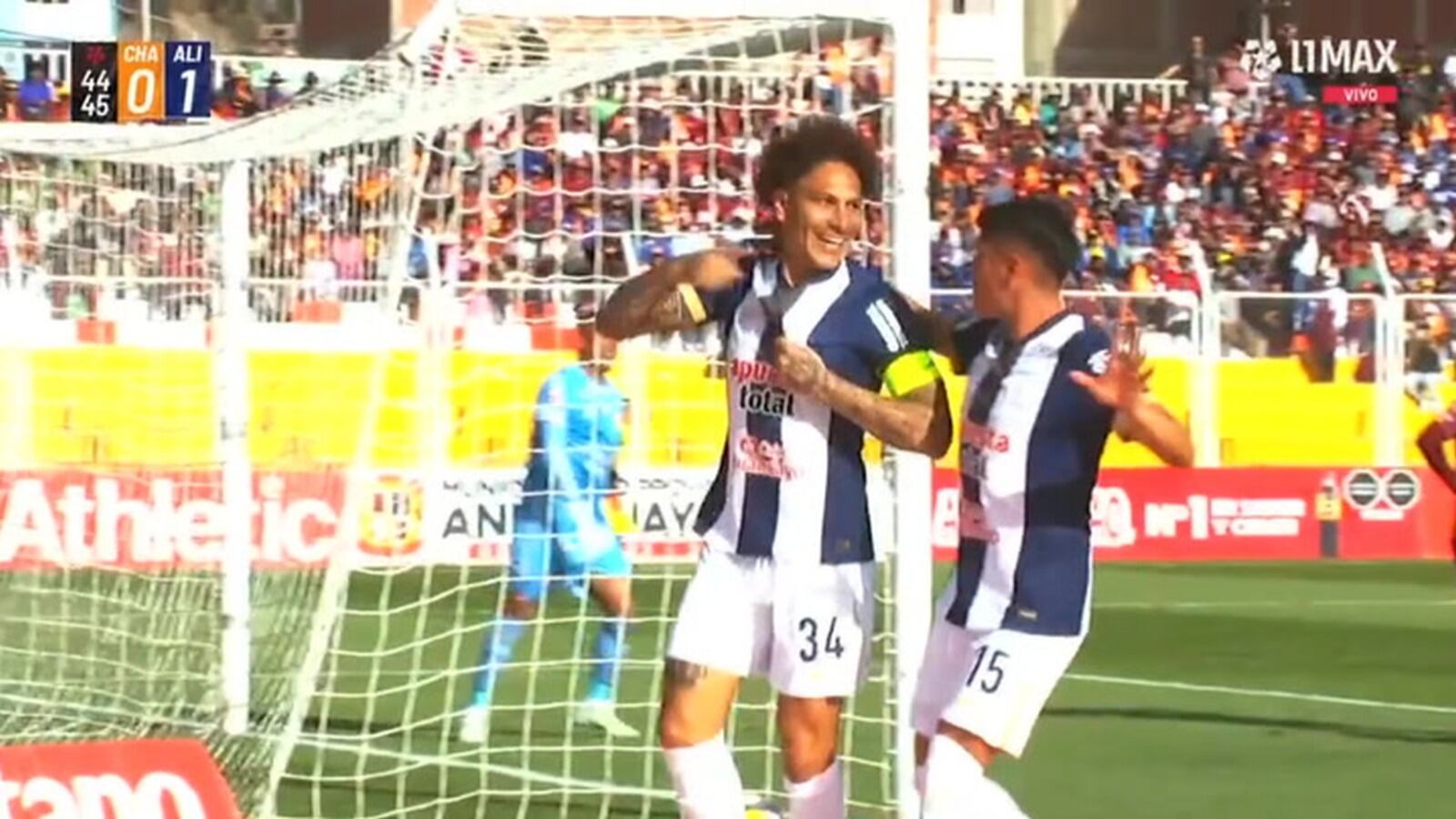 Gol de Paolo Guerrero con clínica definición en Alianza Lima vs Los Chankas por Liga 1 2025