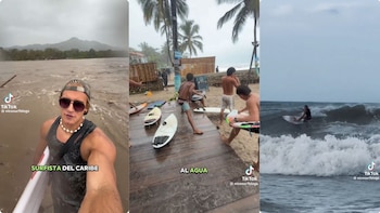 El joven y sus amigos