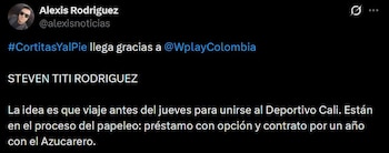 Stiven Rodríguez, que fue delantero