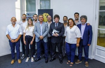 El diputado nacional junto a