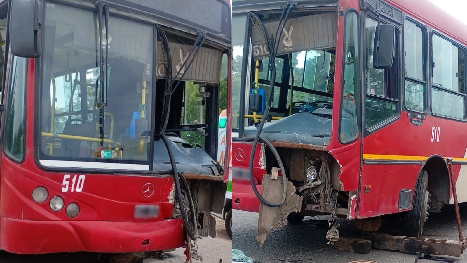 Vecinos y testigos señalaron el mal estado del asfalto como un factor de riesgo para la circulación