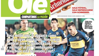 Tapa del diario Olé, 7