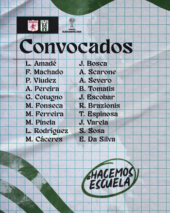 Estos son los futbolistas que tendrá el cuadro uruguayo para su visita a Colombia - crédito @RacingClubUru / X