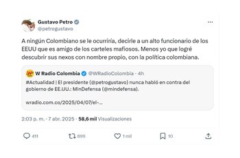 Con este mensaje en X,