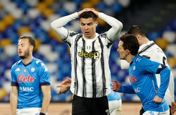 CR7 enfrentó al Napoli en varias oportunidades, principalmente durante su paso por Juventus (Foto: Reuters)