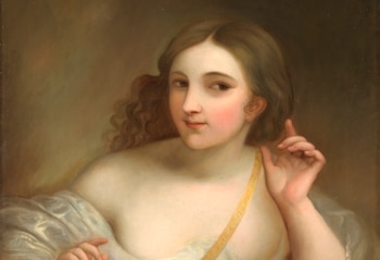 Cuadro de 'La atención', autorretrato de Rosario Weiss. (Museo del prado)