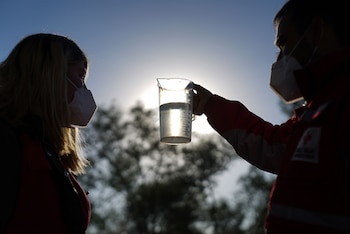 Así queda el agua -ya