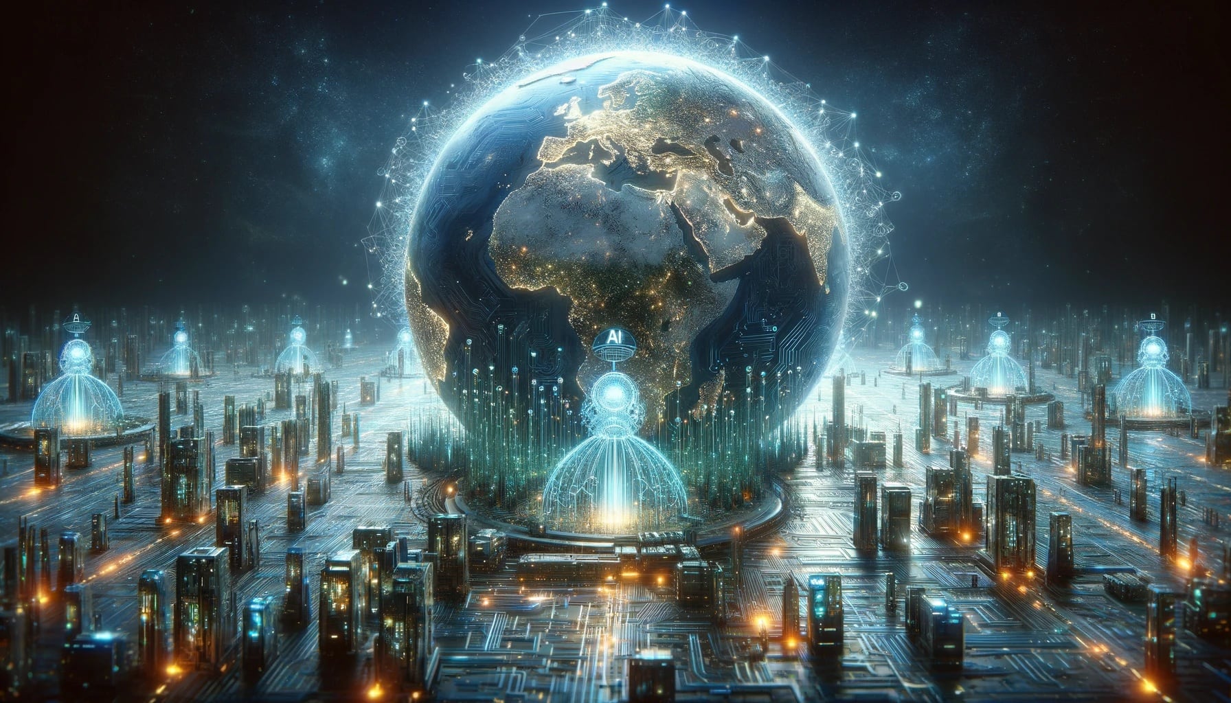 Chips optimizados, modelos más pequeños y energías renovables son las apuestas de la industria para mitigar el impacto ambiental, mientras gobiernos y empresas buscan nuevas regulaciones para el sector digital - (Imagen Ilustrativa Infobae)