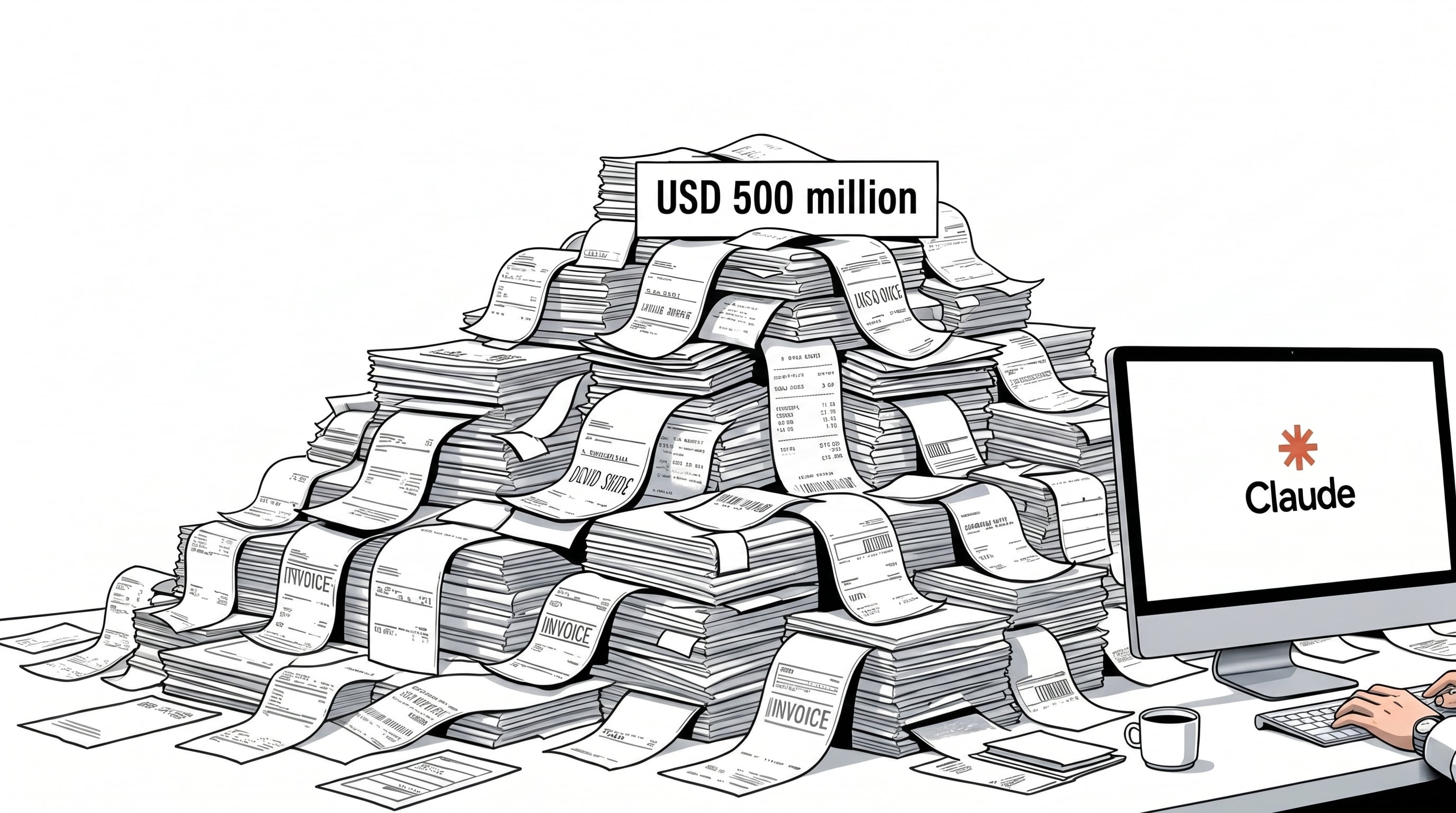 Un cliente corporativo acumuló una factura de USD 500 millones en un mes por el uso sin límites de la inteligencia artificial Claude de Anthropic (Imagen Ilustrativa Infobae)
