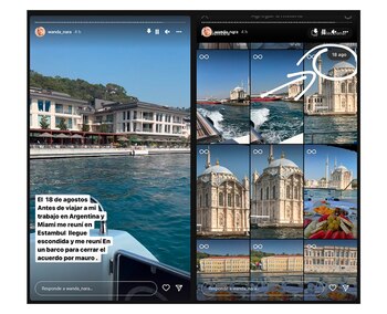 El posteo de Wanda Nara