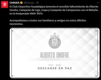 Comunicado de Chivas sobre la