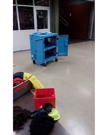 Los gabinetes donde se guardan