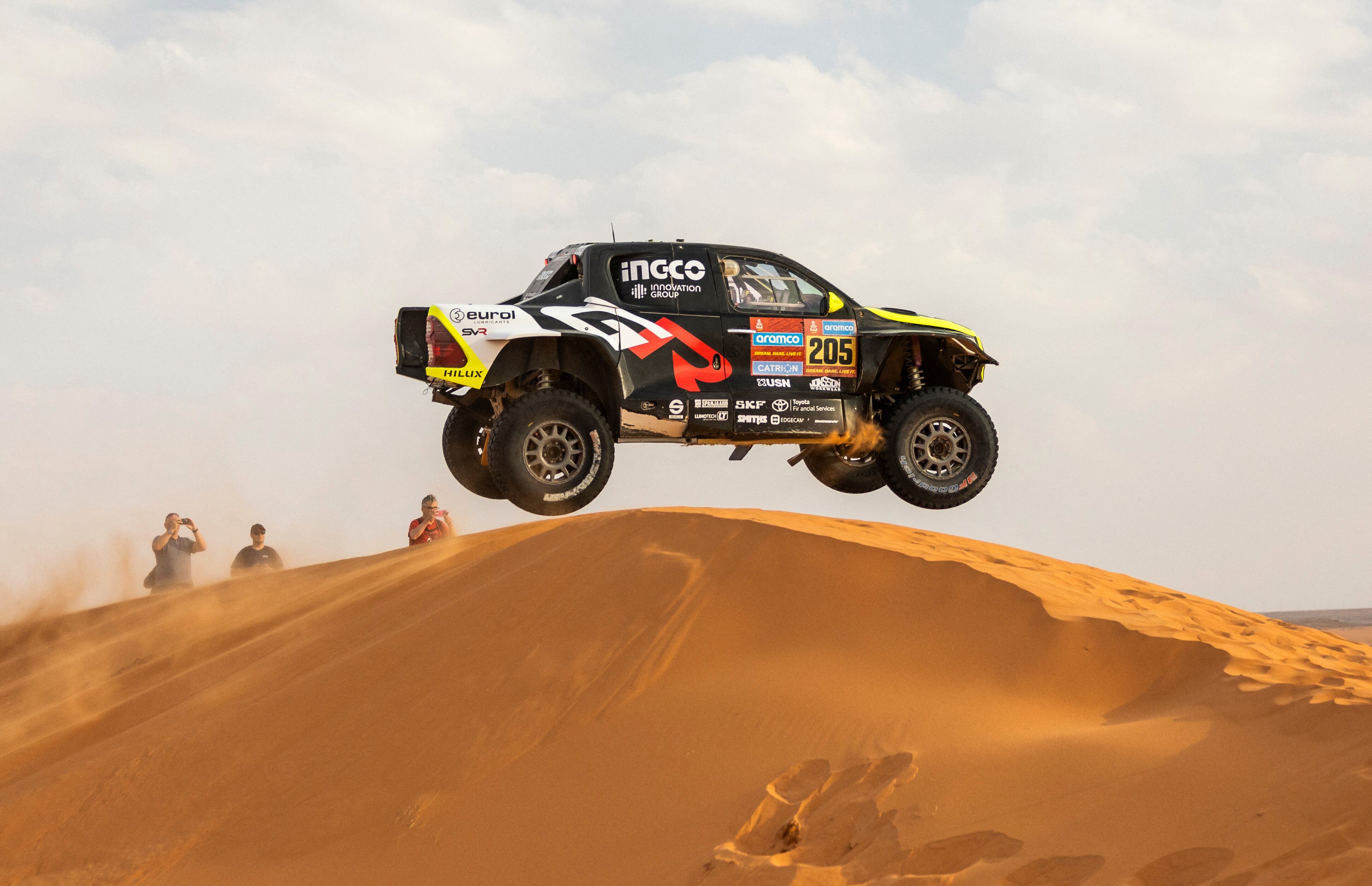 Una Toyota Hilux del equipo oficial. Una camioneta similar emplearán los cordobeses (REUTERS/Maxim Shemetov)