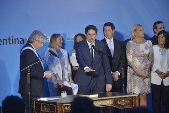 Nicolás Trotta, en la jura como ministro de Educación nacional (Foto: Gustavo Gavotti)