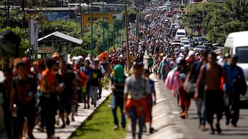 El invitado afirmó que integrantes de la caravana padecerían viruela (Foto: Reuters)