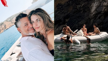 El refugio veraniego de Alejandro Sanz en el que ha reunido a Stephanie Cayo con sus cuatro hijos: travesías en yate por Ibiza y turismo por Palma
