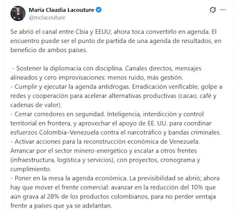 María Claudia Lacouture, presidenta ejecutiva