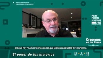 Rushdie en la entrevista para
