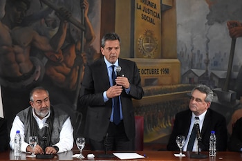 Sergio Massa, junto a Héctor