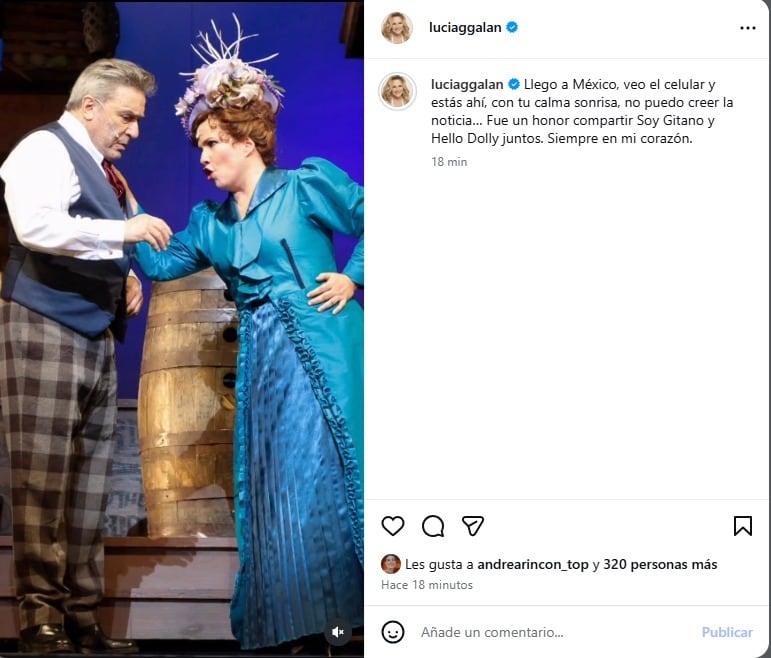 Lucía también se despidió con un posteo (Instagram)