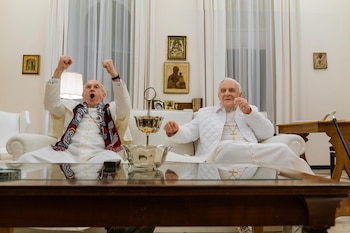 Jonathan Pryce y Anthony Hopkins