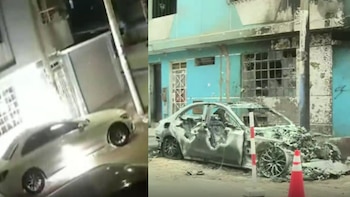 Estaciona su auto en la