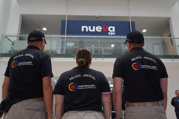 Funcionarios de la Contraloría realizaron una actuación con funciones de Policía Judicial en la Nueva EPS para recaudar información financiera ante la falta de estados contables- crédito Contraloría de Colombia