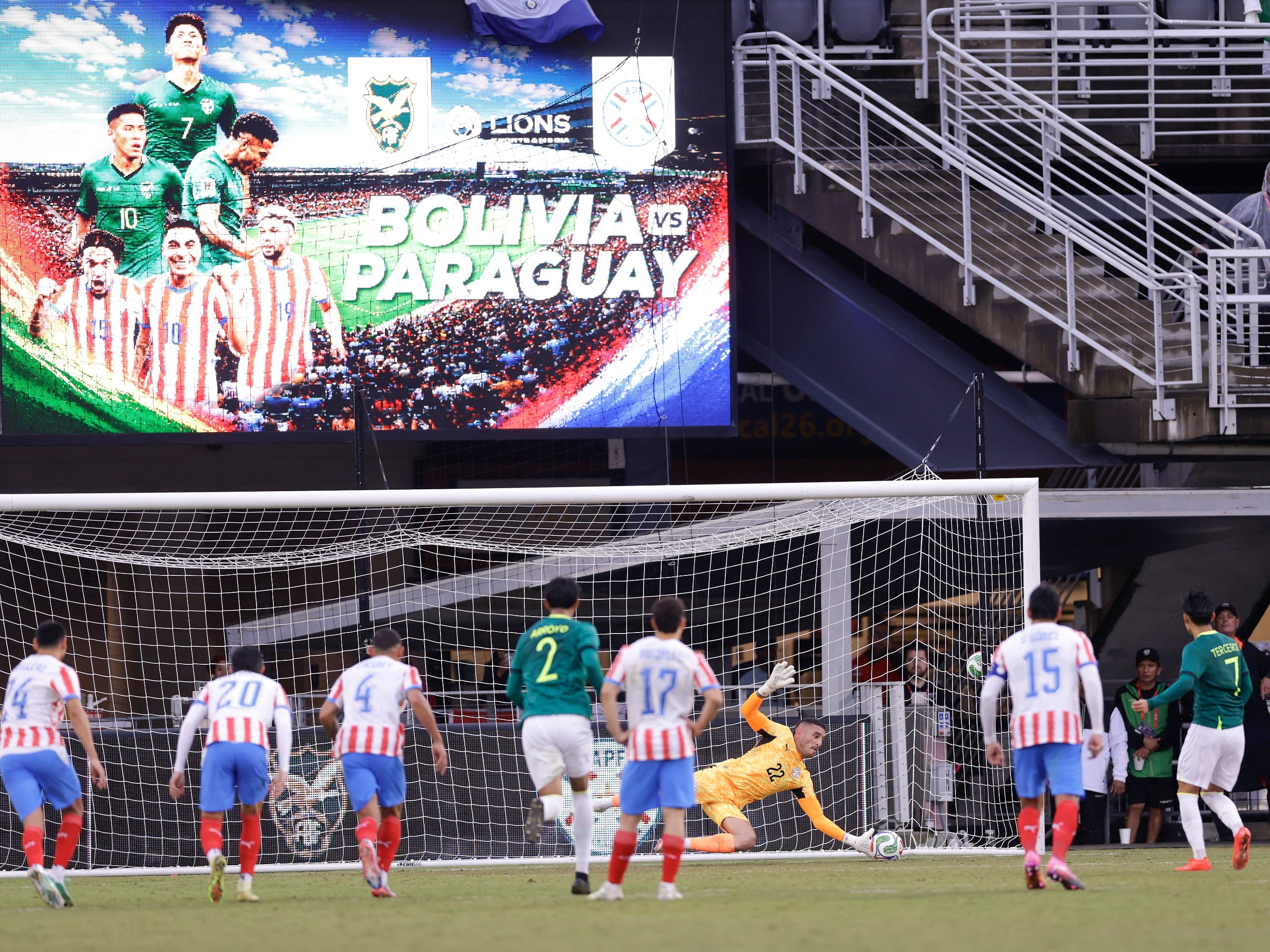Paraguay superó por 2-0 a Bolivia en el Audi Field de Washington, en compromiso amistosos - crédito @Albirroja/X