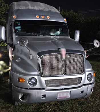 El vehículo que conducía Sergio