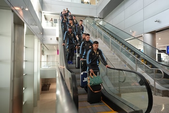 La llegada de parte del