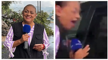 Reportera y camarógrafo sobreviven a accidente durante cobertura en vivo: “Estamos vivos de milagro”