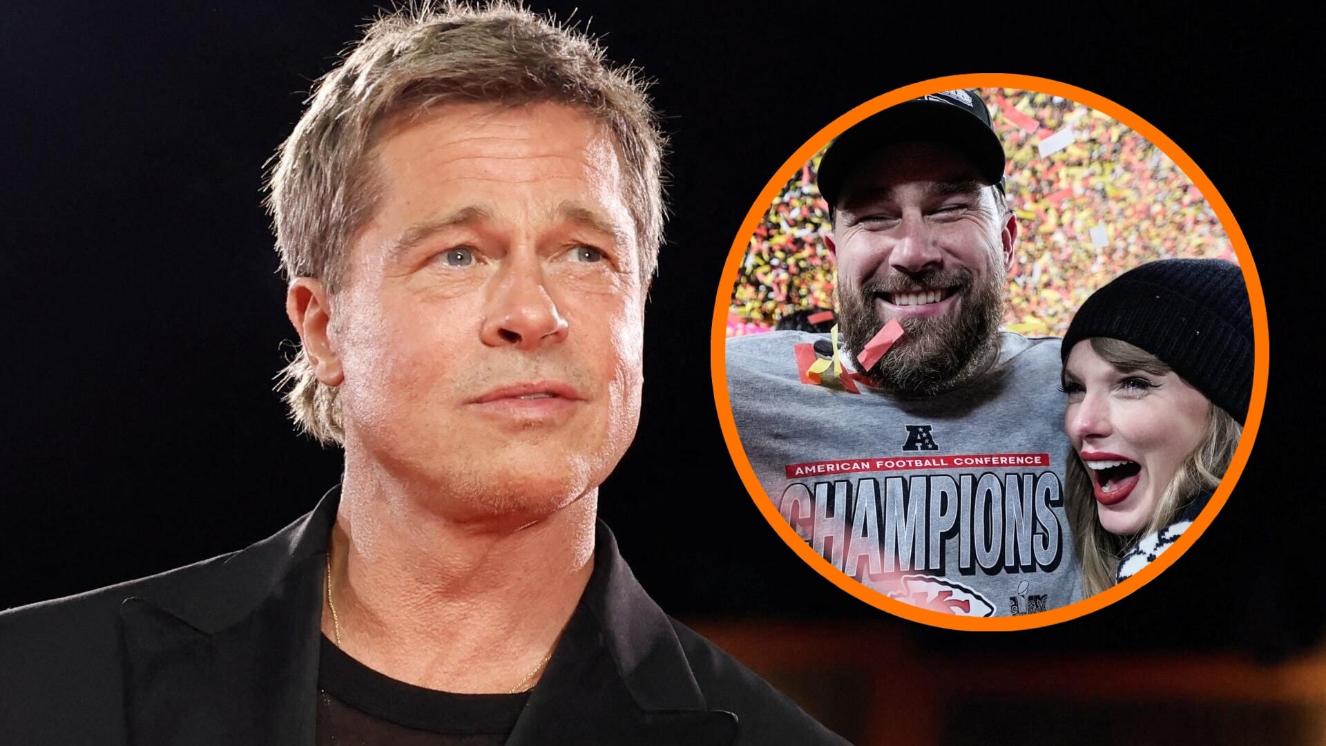 Brad Pitt comparte su experiencia en la boda de Taylor Swift y Travis Kelce.