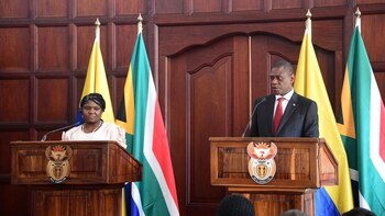 Viaje de Francia Márquez: Sudáfrica