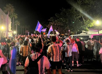 Los hinchas argentinos en Miami