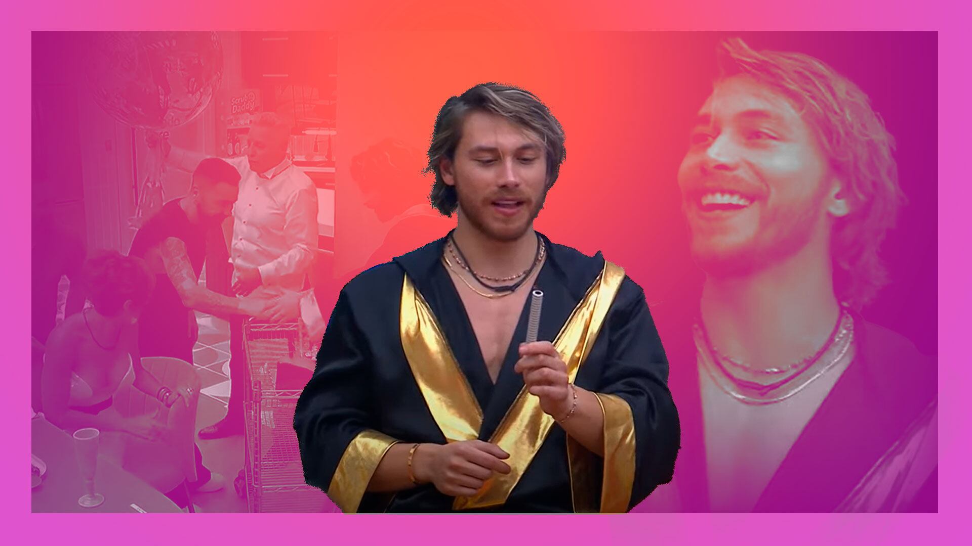 El influencer festejó su cumpleaños en la casa - Diseño: Jovani Pérez/Infobae México