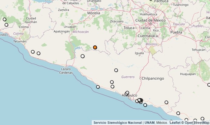 Relatou o terremoto em Michoacán. (SSN)