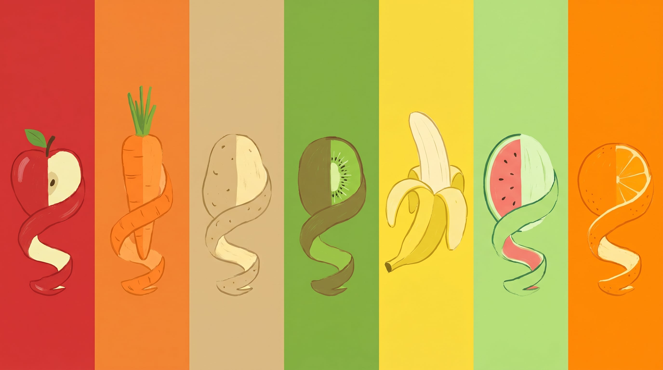 Las cáscaras de frutas y verduras concentran fibra, antioxidantes y compuestos bioactivos que pueden mejorar la nutrición y reducir el desperdicio alimentario (Imagen Ilustrativa Infobae)