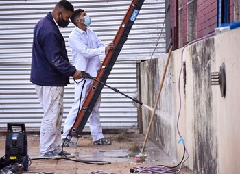 Los trabajos de limpieza con