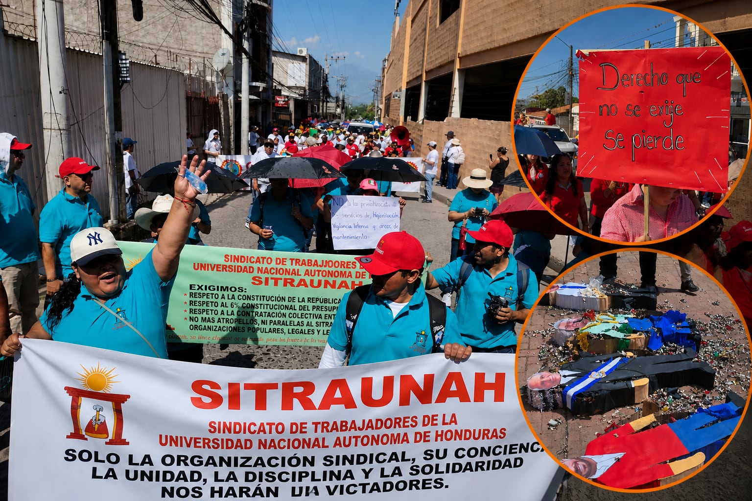 Trabajadores rechazan presencia de políticos en marchas del 1 de mayo y exigen que la jornada se mantenga como un espacio de lucha obrera. (FOTO: X)