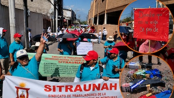 Trabajadores marchan en Honduras el 1 de mayo y rechazan uso político de la fecha
