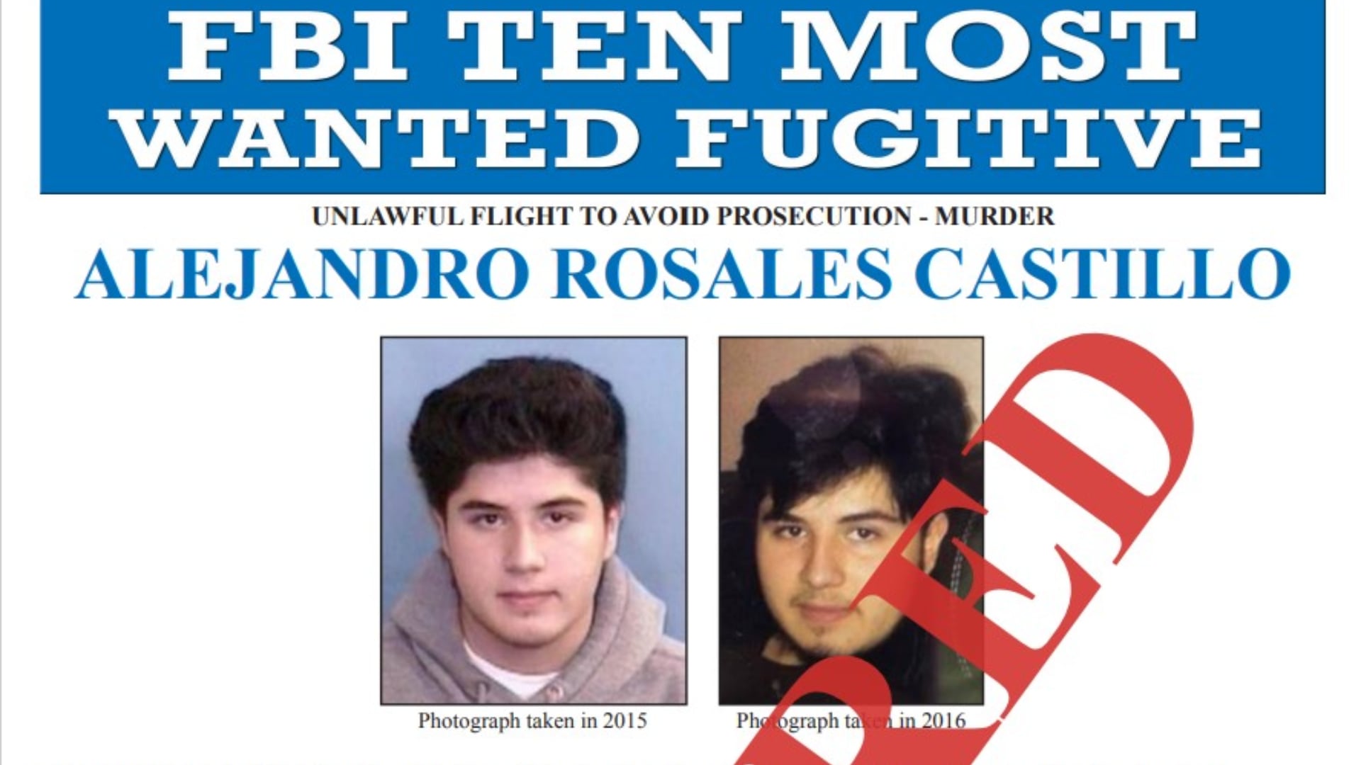 Alejandro Rosales Castillo fue detenido en Hidalgo el 16 de enero. | X- FBI