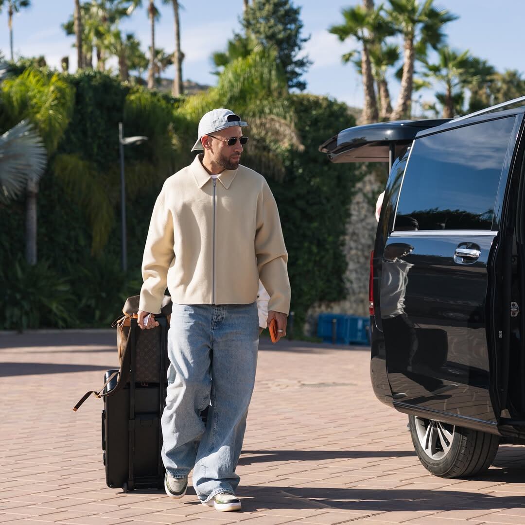 La vestimenta elegida por Nicolás Otamendi