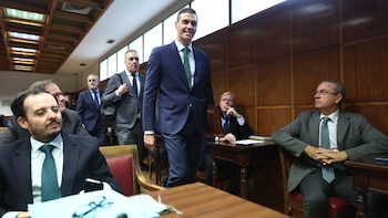 Pedro Sánchez, presidente del Gobierno, en su comparecencia en el Senado por el caso Koldo, en octubre de 2025. (Eduardo Parra/Europa Press)