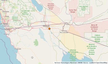 Temblor registrado en Baja California.
(SSN)