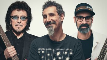 Los músicos Tony Iommi, Serj