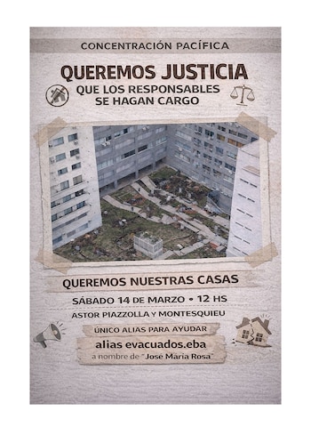 Un afiche convoca a una