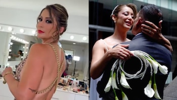 Karla Tarazona enfrenta críticas por su boda con Christian Domínguez y toma con humor la parodia en ‘JB Noticias’